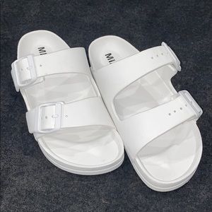 White Mia sandals
